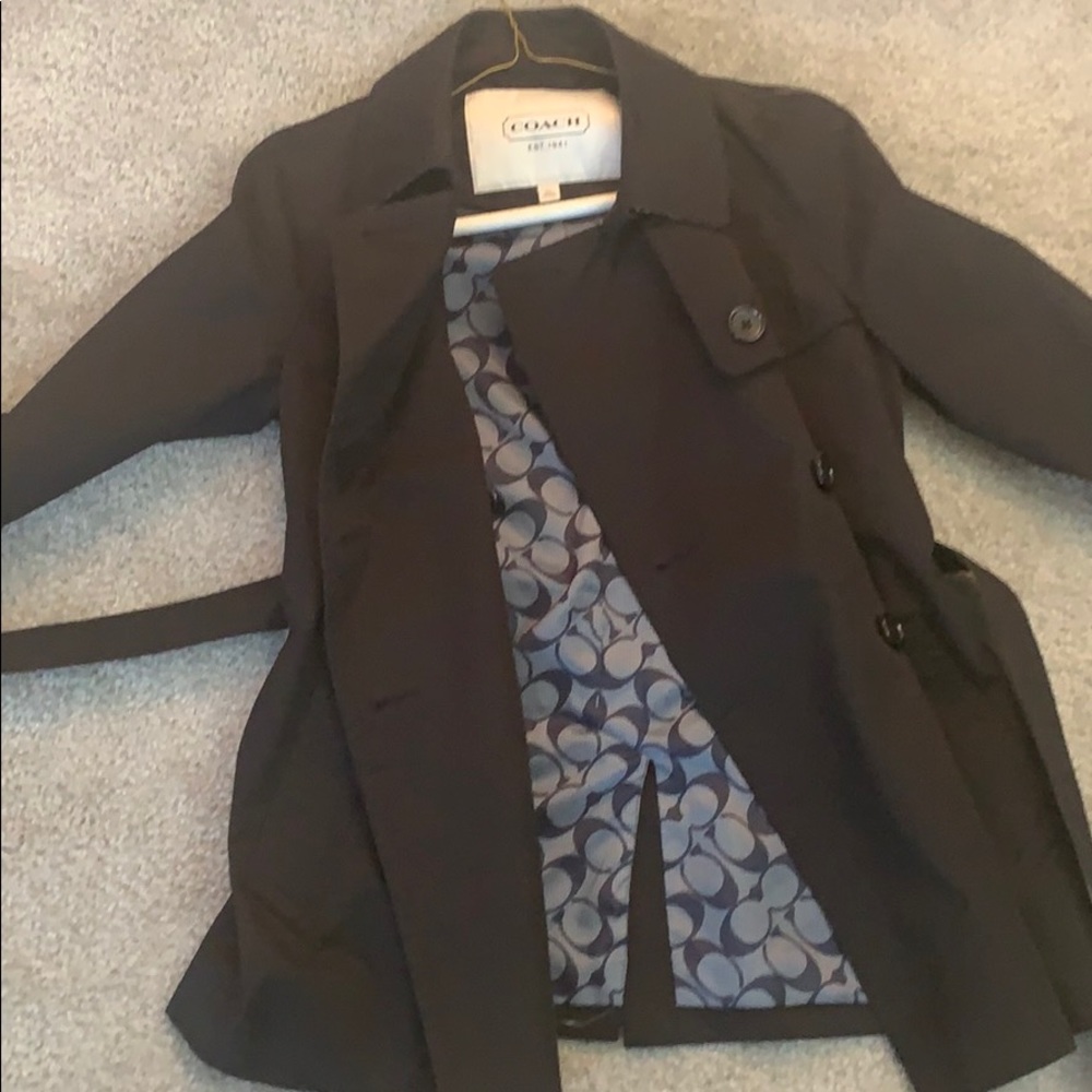 Coach Trench Coat Black